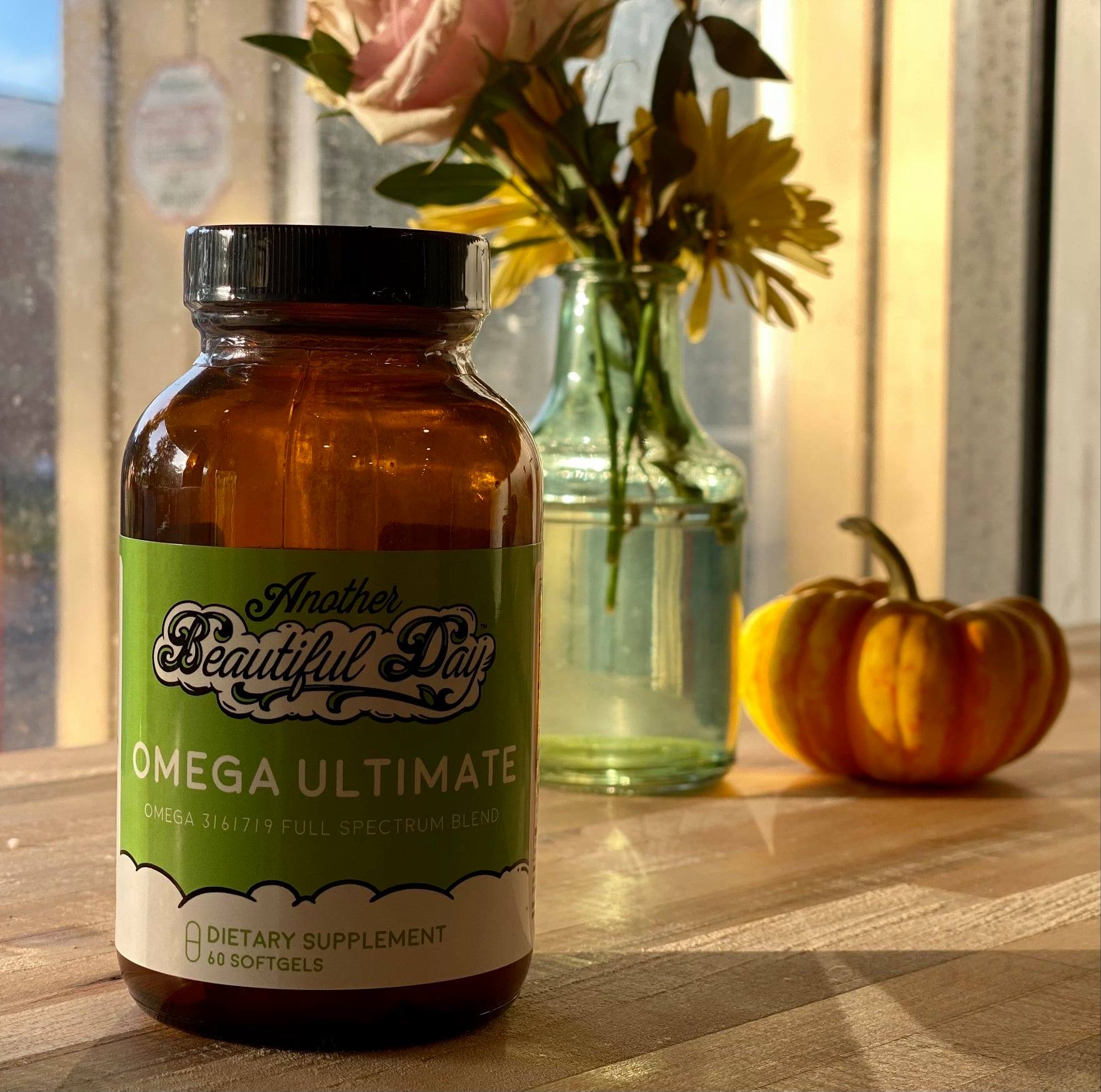 Shelf of all-natural vitamin and supplement bottles in the store